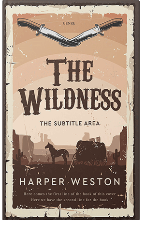 Premade Book Cover Saddle