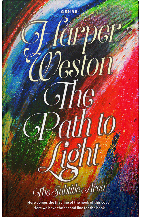 Front view of Premade Literary Fiction Book Cover - Burnt Sienna