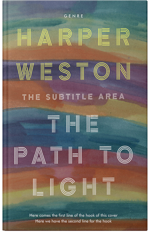 Front view of Premade Literary Fiction Book Cover - Sandstone