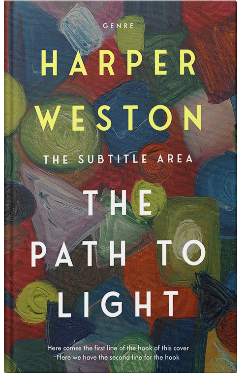 Front view of Premade Abstract Book Cover - Armadillo