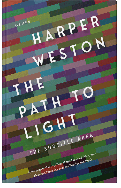 Front view of Premade Abstract Book Cover - Nandor