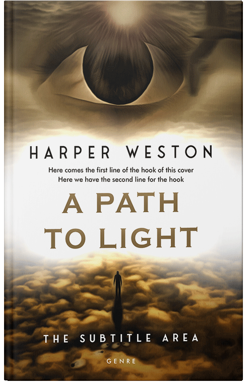 Front view of Premade Religion & Spirituality Book Cover - Metallic Bronze