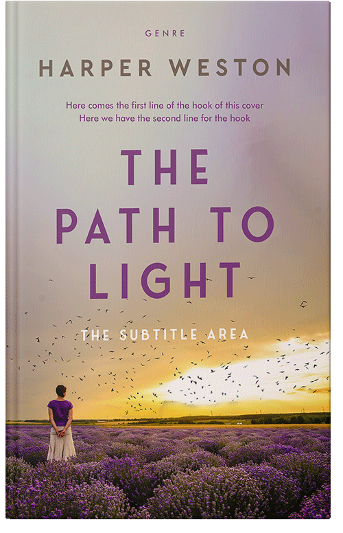 Front view of Premade Literary Fiction Book Cover - Bison Hide