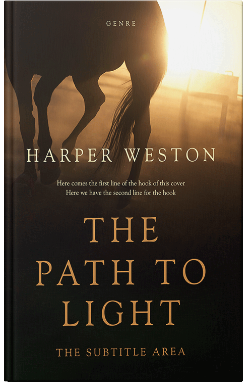 Front view of Premade Western Book Cover - Crowshead