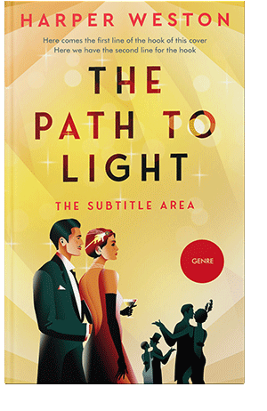 Pre Made Book Cover Golden Sand