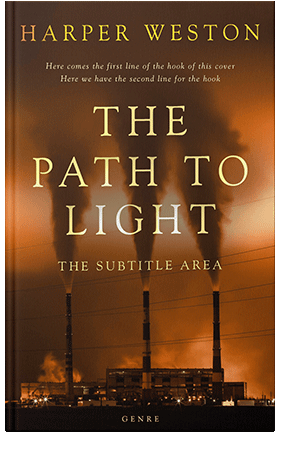 Pre Made Book Cover Dark Ebony