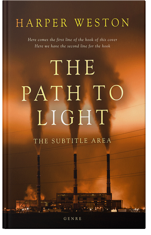 Front view of Premade Science & Nature Book Cover - Dark Ebony