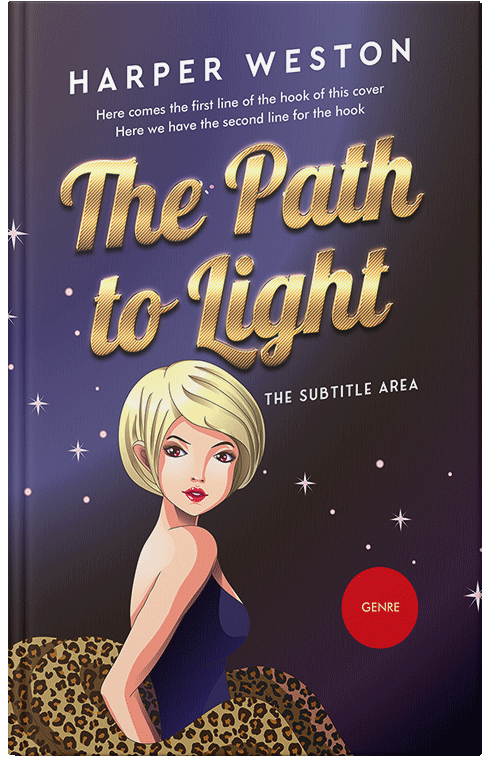 Front view of Premade Chick Lit Book Cover - Martinique