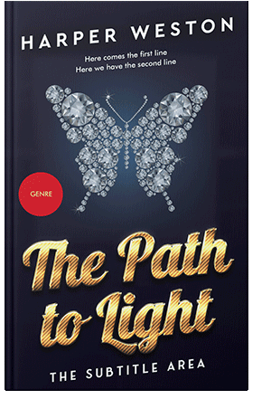 Pre Made Book Cover Ebony