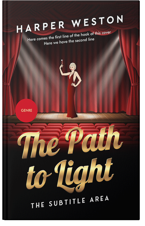 Front view of Premade Literary Fiction Book Cover - Japonica