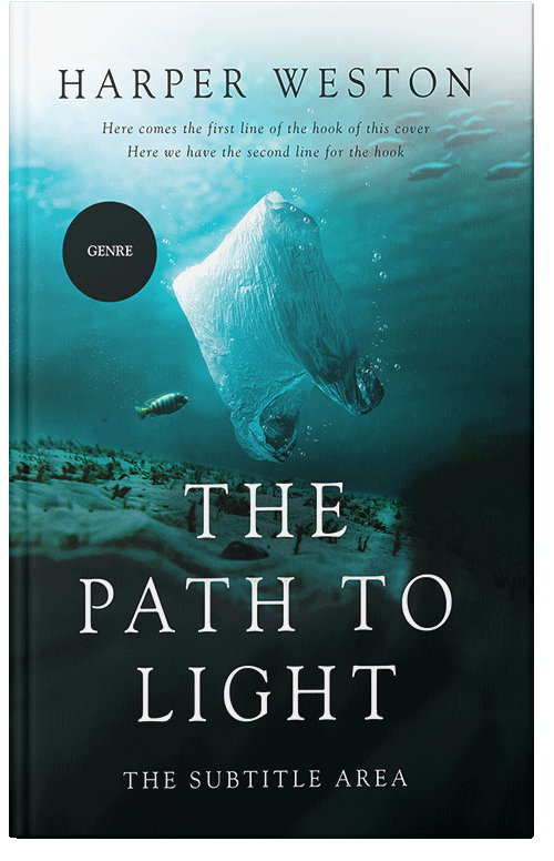 Front view of Premade Environment & Ecology Book Cover - Jagged Ice