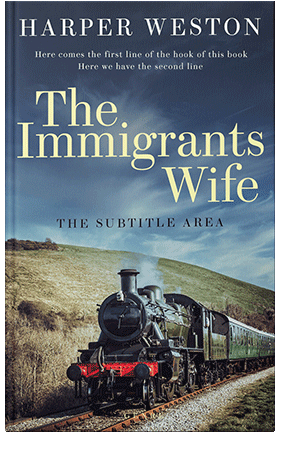 Pre Made Book Cover Pickled Bluewood