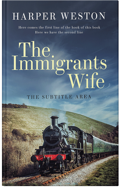 Front view of Premade Historical Book Cover - Pickled Bluewood