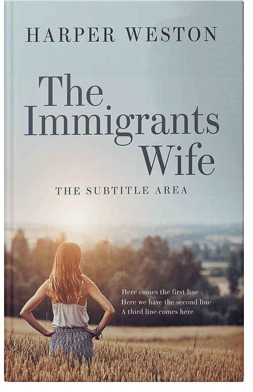 Front view of Premade Literary Fiction Book Cover - Cloud