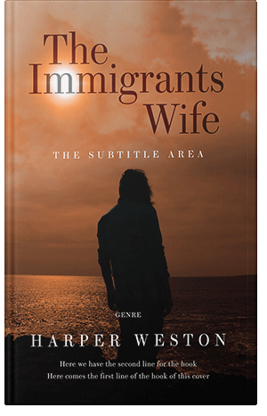 Premade Book Cover Brown Rust