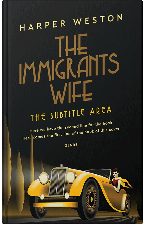 Front view of Premade Travel Book Cover - Tussock