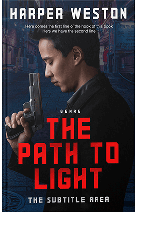 Pre Made Book Cover Ebony