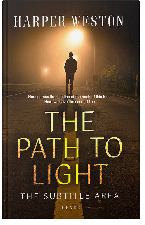 Front view of Premade Mystery & Thriller & Suspense Book Cover - Graphite