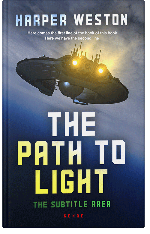 Front view of Premade Science Fiction Book Cover - Ebony Clay