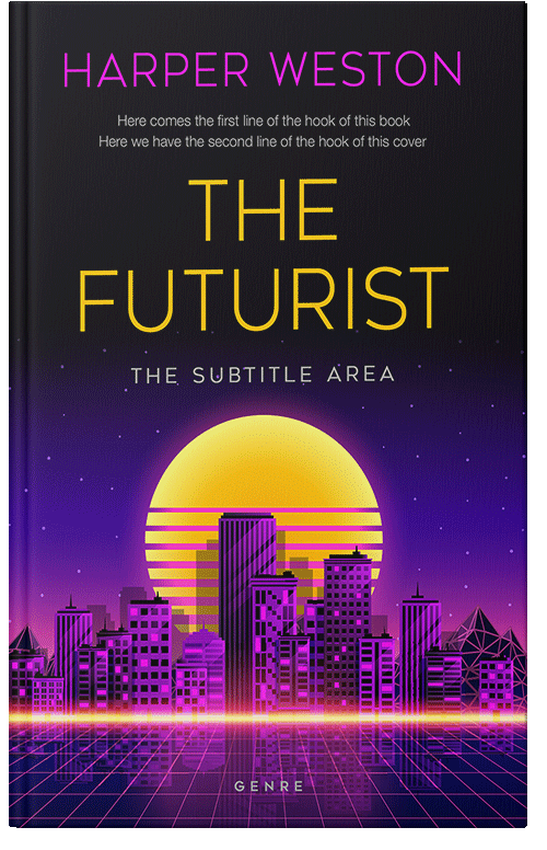 Front view of Premade Mystery & Thriller & Suspense Book Cover - New York Pink