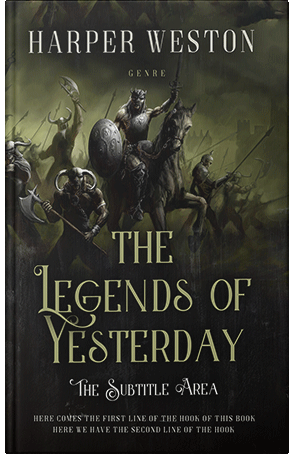 Premade Book Cover Rangoon Green
