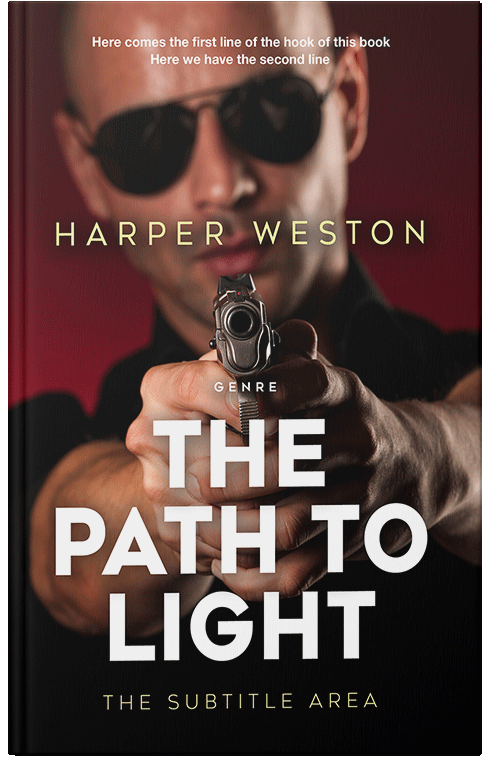 Front view of Premade Mystery & Thriller & Suspense Book Cover - Coffee Bean