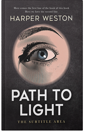 Premade Book Cover Cavern Pink
