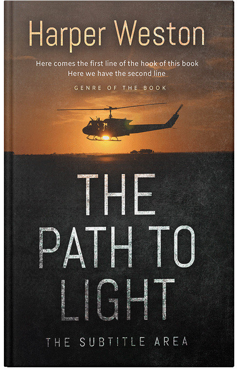 Front view of Premade Action & Adventure Book Cover - Zeus