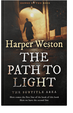 Pre Made Book Cover Tan