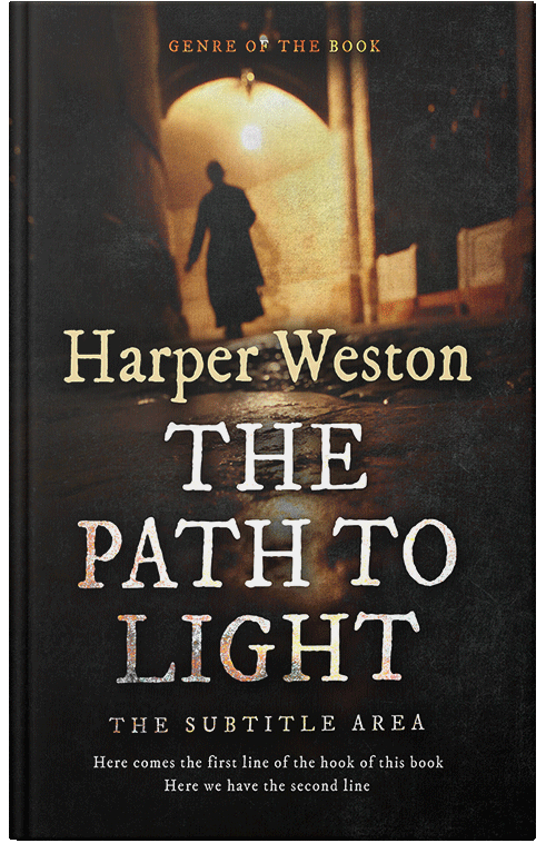 Front view of Premade Mystery & Thriller & Suspense Book Cover - Tan