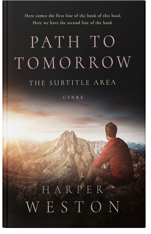 Front view of Premade Nature Book Cover - Gondola