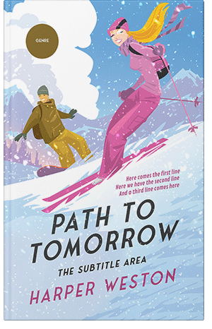 Premade Book Cover Periwinkle Gray