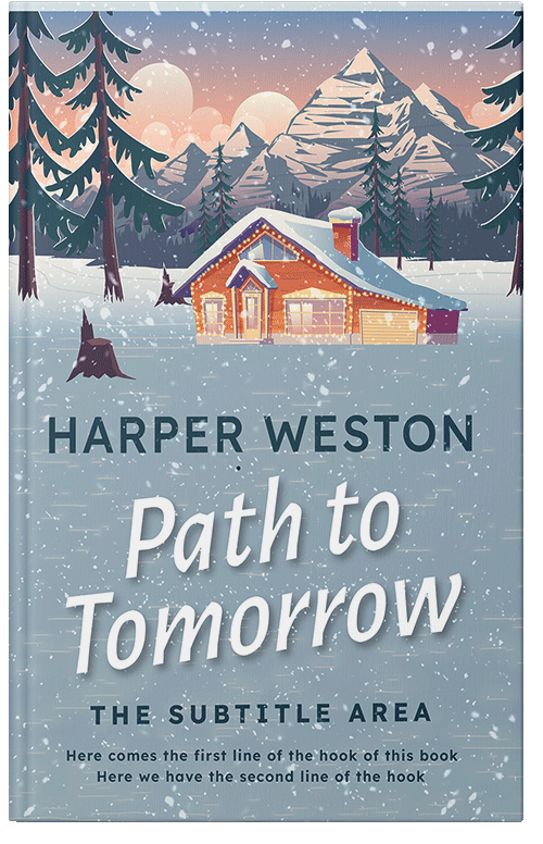 Front view of Premade Literary Fiction Book Cover - Gull Gray