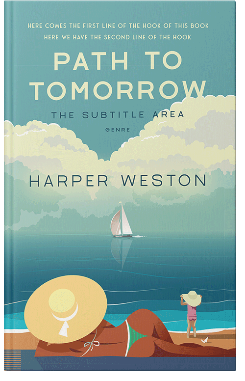 Front view of Premade Chick Lit Book Cover - Gulf Stream