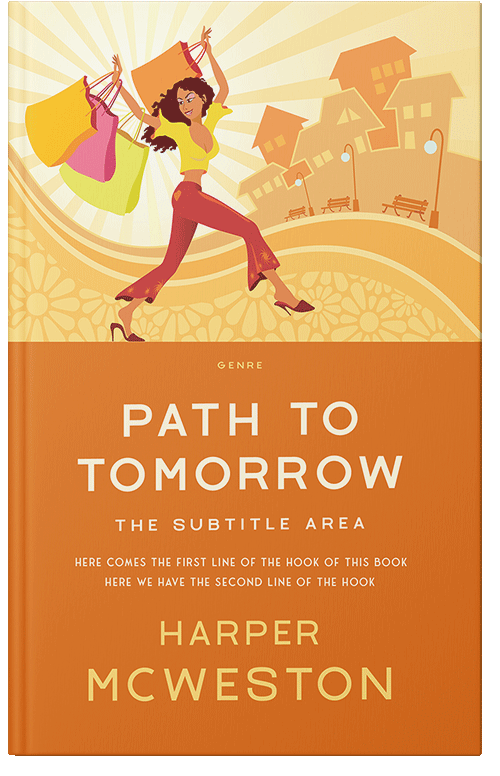 Front view of Premade Chick Lit Book Cover - Fire Bush