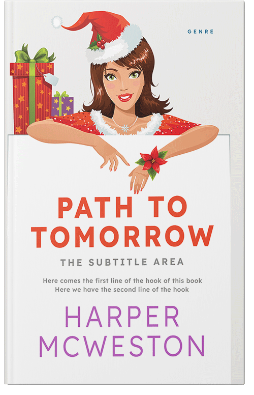 Front view of Premade Chick Lit Book Cover - Valencia