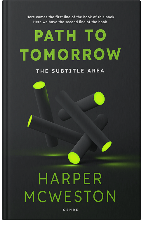 Front view of Premade Surreal Book Cover - Shark