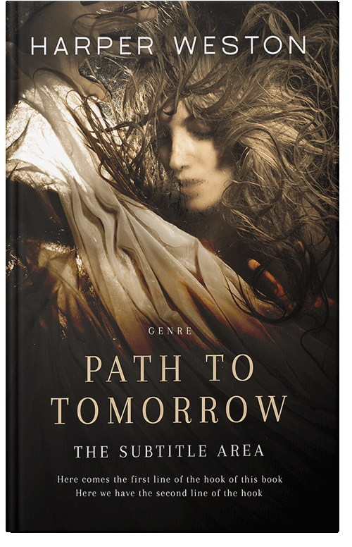 Front view of Premade Erotica Book Cover - Oil