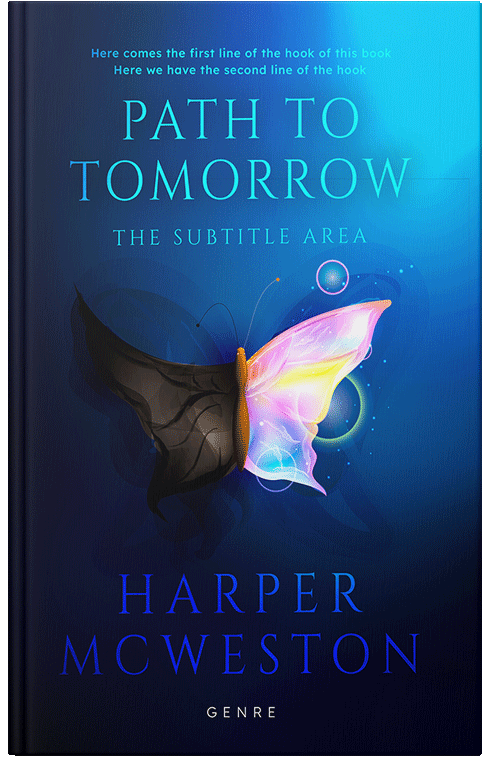 Front view of Premade Self-Improvement & Self-Help Book Cover - Black Pearl