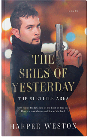 Premade Book Cover Antique Brass