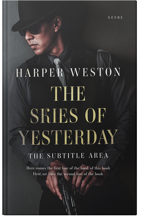 Front view of Premade Mystery & Thriller & Suspense Book Cover - Shark