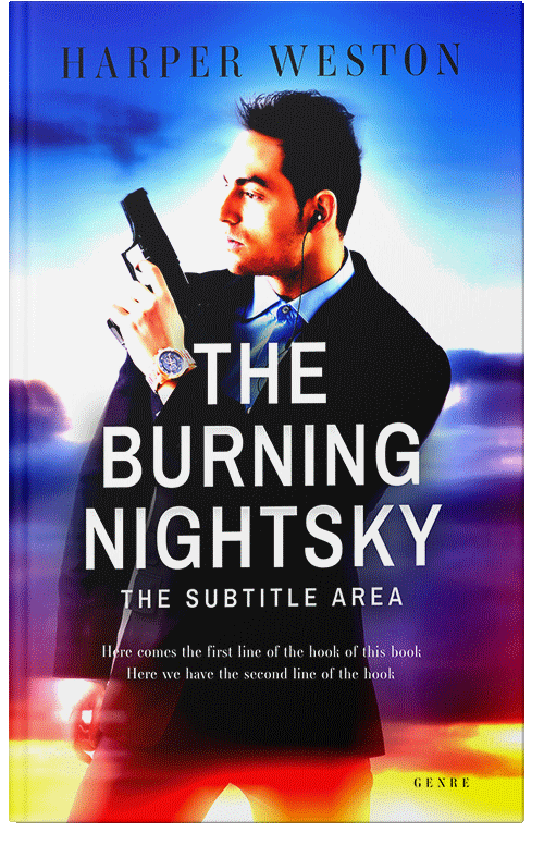 Front view of Premade Mystery & Thriller & Suspense Book Cover - Coffee Bean