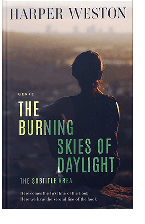 Pre Made Book Cover Soft Amber