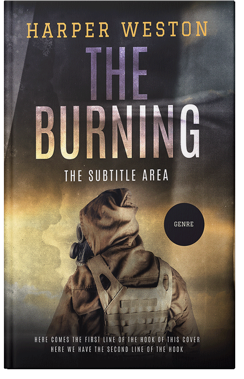 Front view of Premade Apocalyptica Book Cover - Mine Shaft