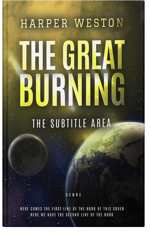 Front view of Premade Apocalyptica Book Cover - Tacha