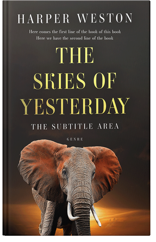 Front view of Premade Nature Book Cover - Zeus