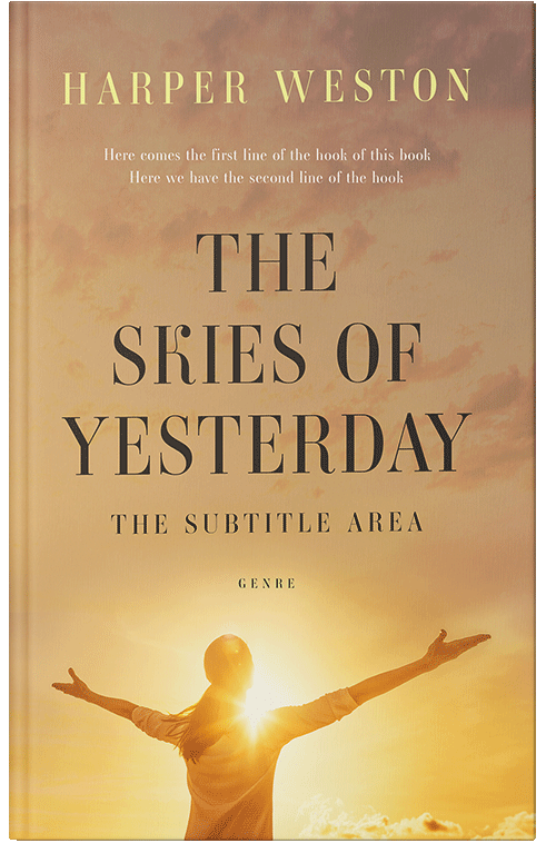 Front view of Premade Nature Book Cover - Whiskey