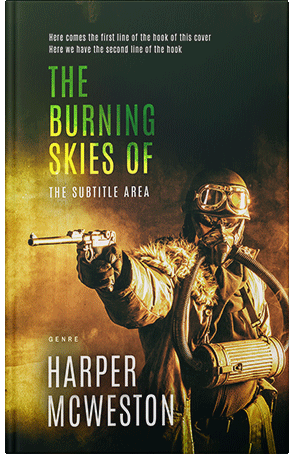 Premade Book Cover Black Olive