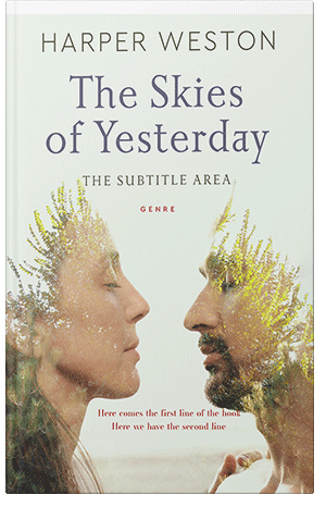 Premade Book Cover Green White