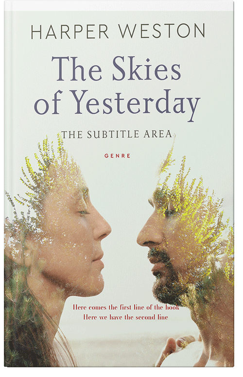 Front view of Premade Health & Mind & Body Book Cover - Green White